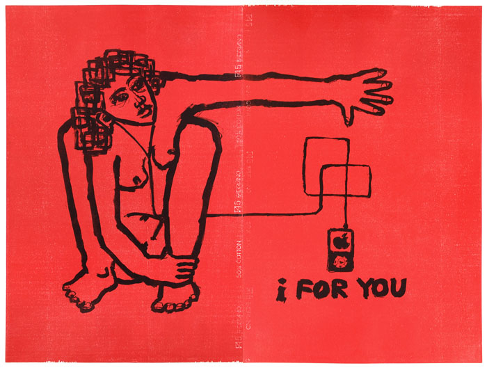 I For You; litografia / drzeworyt, 95x130 cm, 2009 r.