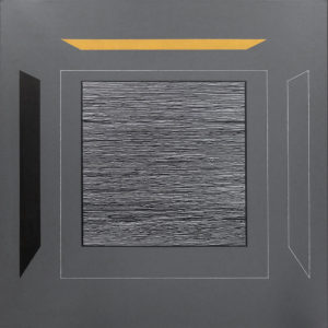 BOX 0209, akryl/tusz/płótno 80×80 cm, 2021